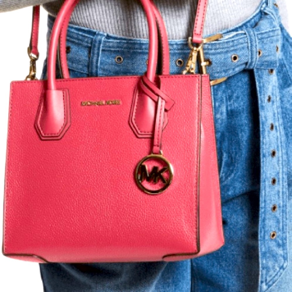 💕Michael Kors Mercer Medium Pebbled Leather Crossbody Bag💕 - Picture 6 of 6